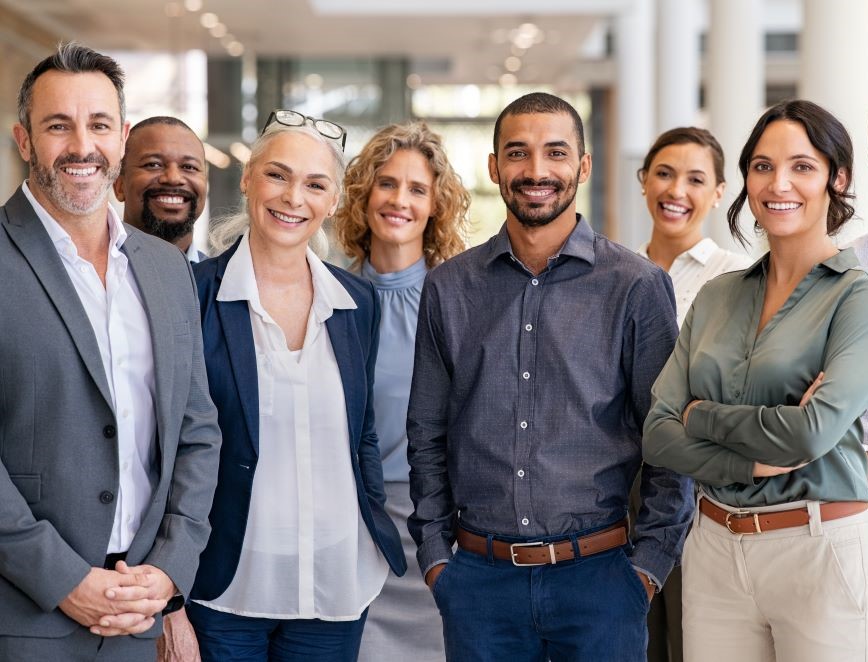 group of people standing together